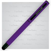 Pióro kulkowe touch pen, soft touch PIERRE CARDIN Celebration Fioletowe