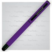 Pióro kulkowe touch pen, soft touch PIERRE CARDIN Celebration Fioletowe