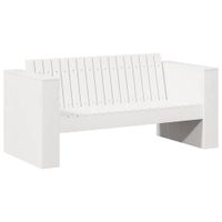 Sofa Ogrodowa Biały 134 x 60 x 62 cm Lite drewno sosnowe