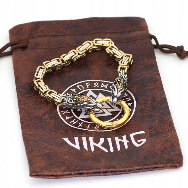 BRANSOLETA WIKINGÓW Wilki Nordycka Amulet 316L 431 zdjęcie 2