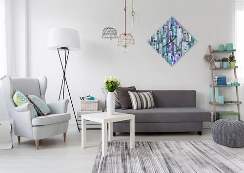 Zegar Ścienny - Drapacze Chmur - 50X50 Cm - C3Ad50X50-3857 na Arena.pl