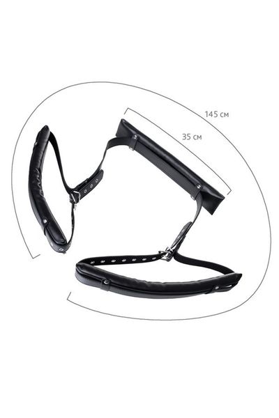 Anonymo Fixing Sling, Pu Leather, Black, 145 Cm zdjęcie 8