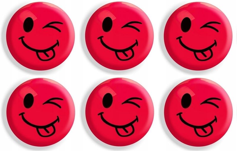 MAGNESY DO T. 30MM/6 CZERWONE JĘZYK TETIS zdjęcie 1