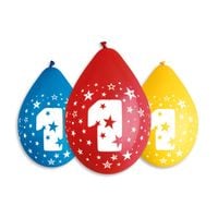 balon wiszący z nadrukiem cyfry "1"/  5 szt.