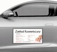 MAGNES na samochód reklamowy MATA MAGNETYCZNA 30x60 ZAKŁAD KOSMETYCZNY