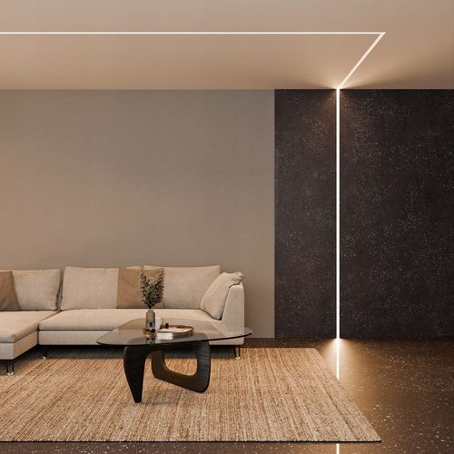 Profil LED Aluminiowy Do Płyt GK Gipsowych Wpuszczany Regips 2m klosz na Arena.pl