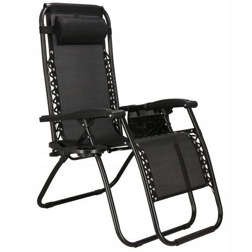 LEŻAK OGRODOWY PLAŻOWY FOTEL SKŁADANY ZERO GRAVITY TURYSTYCZNY KRZESŁO 2w1 na Arena.pl