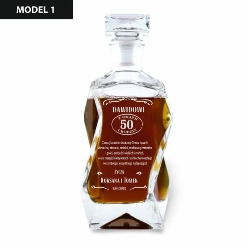 Prezent na Urodziny Karafka do Whisky z Grawerem - Niepowtarzalny Upominek na Arena.pl