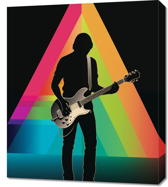 Obraz 60x70cm Pryzmat przez Gitarę zdjęcie 1