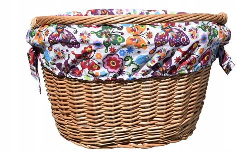 KOSZYK NA ROWER wiklinowy KOSZ + obszycie 16 KOLOR na Arena.pl