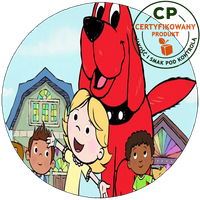 Opłatek na tort Clifford - Wielki Czerwony Pies