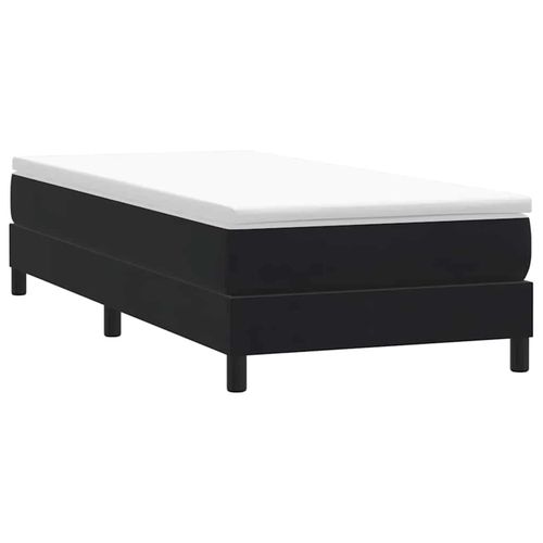 Łóżko Box Spring bez materaca Czarne 90x220 cm Aksamit na Arena.pl