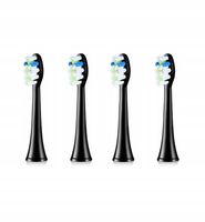 4 KOŃCÓWKI WKŁAD DO SZCZOTECZKI SONICZNEJ CZARNE DO SZCZOTECZEK