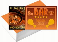 Wizytówki firmowe Foliowane 1000szt wiele wzorów BAR