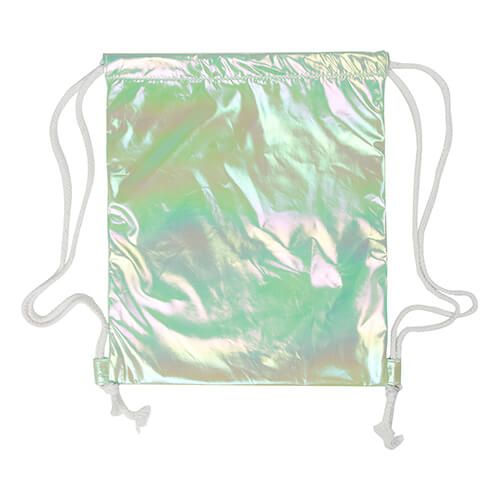 Worek na plecy 33 x 42 cm do sublimacji - efekt holo - zielony na Arena.pl