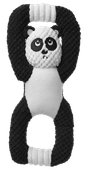 Zabawka dla psa szarpak panda z piszczałką