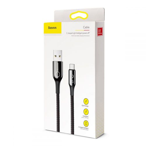 BASEUS C-SHAPED TYPE-C CABLE 100CM BLACK na Arena.pl