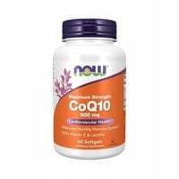 Koenzym Q10 NOW FOODS 600mg 60 kaps CoQ10 Serce Energia Witalność