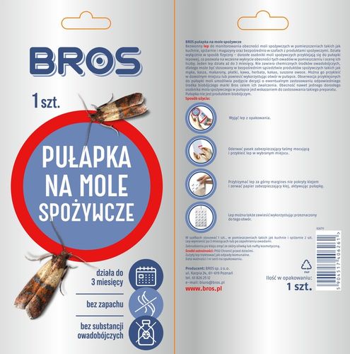 BROS Pułapka na mole spożywcze ZESTAW 10 SZTUK na Arena.pl