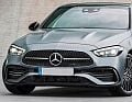 Mercedes Benz C class-Chromowane Listwy GrillChrom Atrapy Zderzaka Tuning