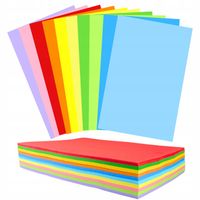 PAPIER KOLOROWY RYSUNKOWY A4 500 KARTEK 80g/m2 KSERO 10 KOLORÓW