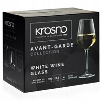 Kieliszki do wina białego 6 szt. 390 / 450 ml Avant-Garde Krosno