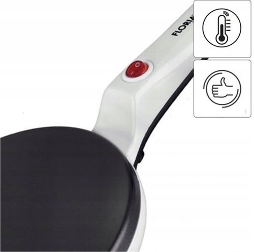 NALEŚNIKARKA ELEKTRYCZNA FLORIA BIAŁA 20CM 700W na Arena.pl