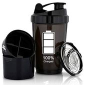 IRONFLEX SHAKER 500ml SZCZELNY SZEJKER DO ODŻYWEK Z POJEMNIEKIEM NA