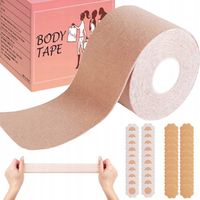 TAŚMA UNIWERSALNA MODELUJĄCA UNOSZĄCA BIUST BREAST TAPE 5M + PLASTRY 20 SZT