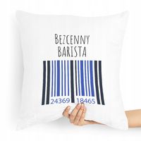 Prezent Poduszka Dla Baristy Bezcenny Barista Z Nadrukiem Ze Zdjęciem