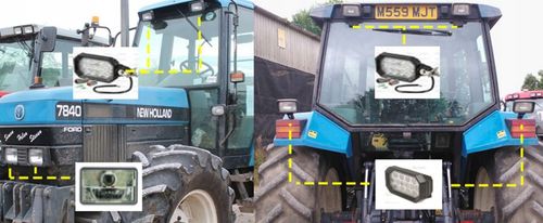 Reflektor LED 1320 Lumen Massey Fergusson, Ford, New Holland, Fendt, Claas na Arena.pl