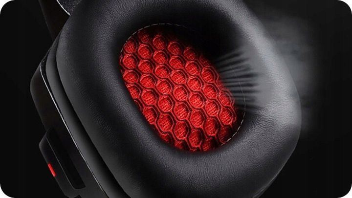 Słuchawki GAMINGOWE LED RGB komputerowe dla graczy nauszne z mikrofonem USB zdjęcie 12