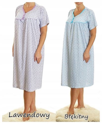 Koszula nocna wygodna PIŻAMA bawełna ELA MEGA PLUS SIZE na Arena.pl