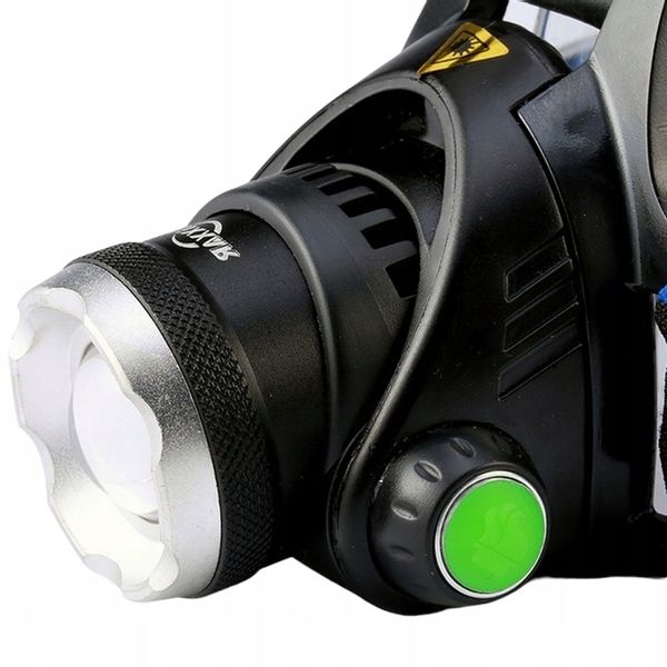 LATARKA CZOŁOWA CZOŁÓWKA LAMPKA LED Zoom 3 TRYBY zdjęcie 6