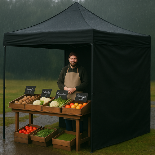 Namiot pawilon samorozkładający 3x3 - Czarny na Arena.pl