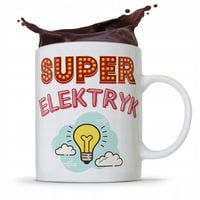 Kubek Prezent Dla Elektryka Super Elektryk Z Nadrukiem Ze Zdjęciem