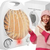 TERMOWENTYLATOR GRZEJNIK ELEKTRYCZNY FARELKA OGRZEWACZ Z TERMOSTATEM