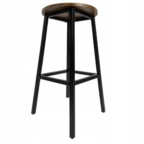 HOKER barowy KRZESŁO do baru TABORET rustykalny stołek do kuchni BRĄZ na Arena.pl