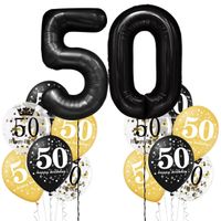 Zestaw balonów 50 urodziny, 14 szt.