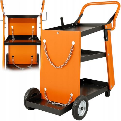 WÓZEK SPAWALNICZY DO SPAWAREK Z PÓŁKAMI STABILNY MOBILNY PÓŁKA NA BUTLĘ na Arena.pl