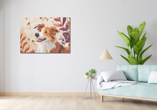 Obraz 100x70cm Collie Jesienną Porą na Arena.pl