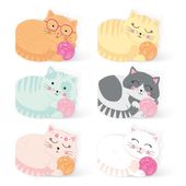 Zaproszenia urodzinowe Kotki 6szt.