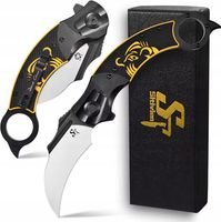Nóż składany kieszonkowy KARAMBIT stal EDC survival Sitivien ST164 scyzoryk