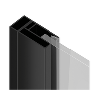 Ortigo profil poszerzający kabiny, 10mm,  czarny mat