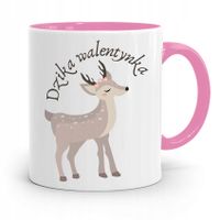 Kubek Różowy Na Walentynki Dzika Walentynka Z Nadrukiem Ze Zdjęciem