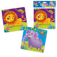puzzle piankowe lew + słoń zoo dla dzieci rk6050-05
