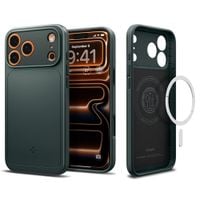spigen thin fit mag magsafe iphone 17 pro abyss green