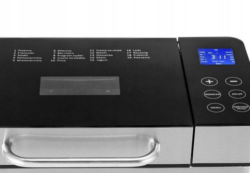 Wypiekacz do chleba Automat MENU PL Yoer INOX +Przepisy +19 programów na Arena.pl