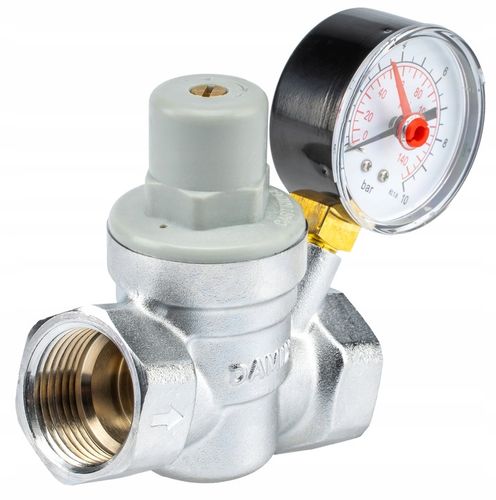 REDUKTOR CIŚNIENIA WODY Z MANOMETREM 1'' DN25 REGULATOR 1,5-6,5 BAR DAMIX na Arena.pl