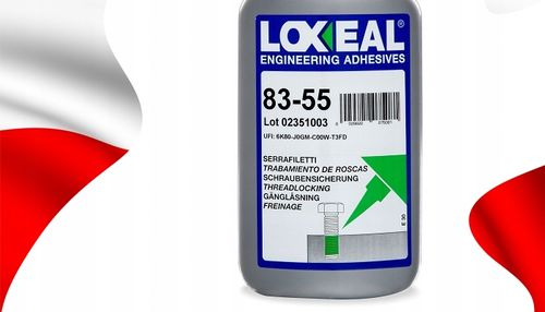KLEJ DO GWINTÓW ŚRUB MOCNY LOXEAL 83-55 WYSOKA WYTRZYMAŁOŚĆ 250 ml na Arena.pl